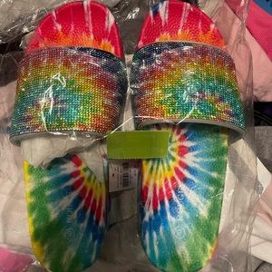 Tye Dye Platform Sandals